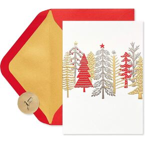 Papyrus Holiday Cards Boxed with Envelopes, Splendor of the Season, Hanging Snowflakes (12-Count)