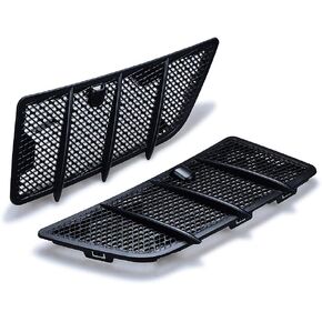 Pair Hood Air Vent Grille Cover Compatible with Mercedes Benz 2008 2009 2010 2011 W164 GL ML Class 350 450 Matte Black