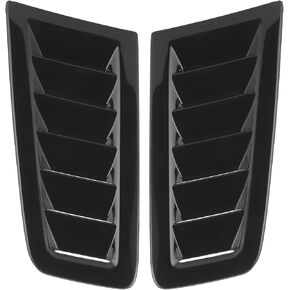 Aramox 2Pcs Universal Bonnet Air Vents Engine Hood Car Exterior Parts Fit for RS MK2 , Front Bonnet Vent (Glossy Black)