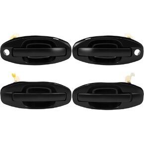 ECCPP Exterior Door Handles 2001-2006 for Hyundai for Santa Fe Outer Replacement Driver Passenger Door Handles 4pcs Black 82650-26000,82256,82660-26000,82259,83650-26000,82263,83660-26000,82274