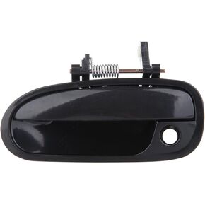 OCPTY Door Handle Exterior Front Driver Left Side Replacement fit 1996-2000 for Honda Civic Outside Door Handle Black
