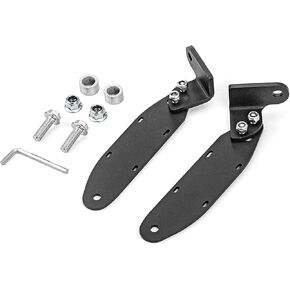 Dasen LED Light Bar Upper, Compatible with Polaris General RZR S XP 900 1000 4 2014-2023, 42 Inch Straight/Curved LED Light Bar Upper Roof Windshield Roll Cage Mount Brackets