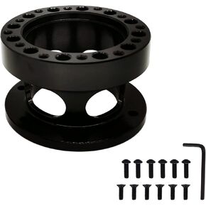 2 inch Steering Wheel Hub Spacer Universal Car Aluminium Extension Spacer Steering Wheel Modified Booster Pad (2 inch) (2 inch Steering Wheel Hub Spacer)