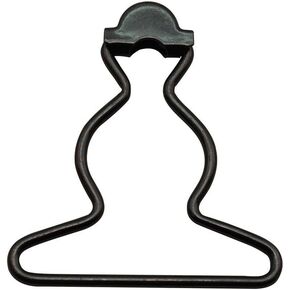 1.5" Inside Bottom Size Gun Black Dungaree Fastener Overall Clip Suspender Buckle Pack of 12