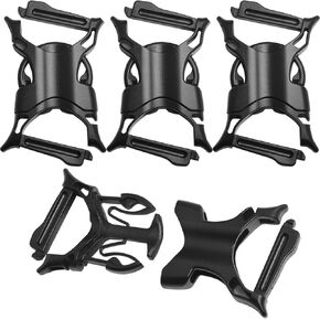 4PCS Detachable Line Connectors with Male Female Snap Hook Adjustable Quick Release Buckles Plastic Replacement Strap Buckles for Bags and Backpacks Inner Diameter 25mm for Rope Hanging Straps
