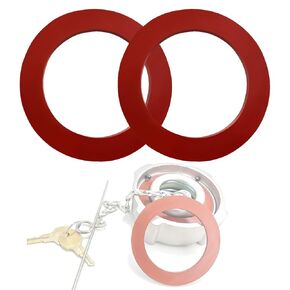 Pair of Viton Gaskets for Freightliner 1/4 Turn Fuel Caps 03-37017-000 03-37017-002 0337017000 0337017002 3 1/2" Diameter 2-Pack Fuel Tank Cap Gasket O-Rings
