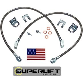 Superlift Brake Hose Kit for Jeep CJ5/CJ7 | Rear Bullet Proof Single Brake Hose | 91400 | Fits 1976-1986 Jeep CJ5 / CJ7 with 3" Lift Kit