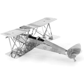 Metal Earth DH82 Tiger Moth Airplane 3D Metal Model Kit Fascinations