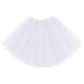 DOOVID Women's Tutu Skirts Layered Tulle Tutu Skirt Ballet Dance Skirts Halloween Cosplay Party Skirts