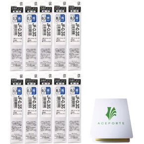 Zebra SARASA Nano 0.3mm Blue Ink 10 Refills (RJF3-BL), Smooth Flowing Water-Based Ink, Sticky Notes Set