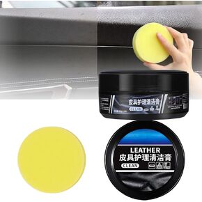 Cleaning and Care Cream, Cleaning Paste for Leather Care, Automotive Interior Leather Cleaning Cream, Leather Repair Kit Car Interior, Car Leather Conditioner Oil Paste, Leather Repair Kit for Car