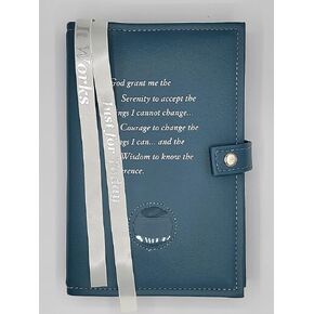 Double Narcotics Anonymous NA النص الأساسي ويعمل، كيف ولماذا غلاف الكتاب حامل ميدالية الصلاة الصفاء باللون الفيروزي in Kuwait