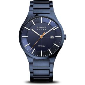 BERING Men Analog Solar Collection Watch with Titan Strap & Sapphire Crystal 15239-XXX