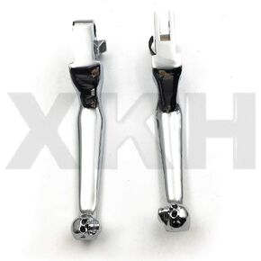 XKH- Motorcycle Chrome Brake Clutch Lever Compatible with Harley Davidson Xl Sportster 883 1200 Softail [B00Y7C8UN6]