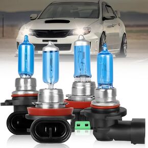 For Honda Civic 2016 2017 2018 2019 2020 Light Bulbs High Performance Halogen Headlight Bulbs 9005 High Beam+H11 Low Beam, Super Bright Front Light Car Replacement Bulb Combo, 4PCS
