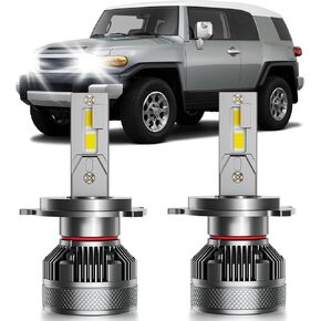 Fits for Toyota FJ Cruiser 2007-2014 Hi/Lo Dual Beam Lights, 2pcs Super Bright 6000K White Hi/Lo Dual Beam Lights Blubs Package