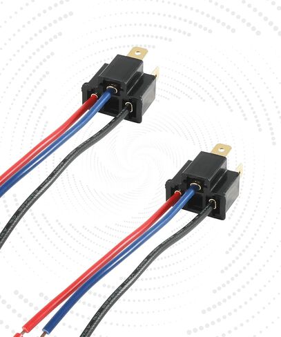 2PCS Headlight Connector,Headlight Harness,Car Accessories H4 Socket Headlight Pigtail,Male/Female Headlight Connector Pigtail,3 Wire Way Waterproof Headlight Wiring Harness for Truck (Female) in Saudi Arabia