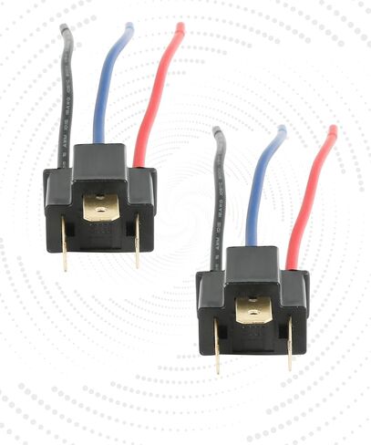 2PCS Headlight Connector,Headlight Harness,Car Accessories H4 Socket Headlight Pigtail,Male/Female Headlight Connector Pigtail,3 Wire Way Waterproof Headlight Wiring Harness for Truck (Female) in Saudi Arabia