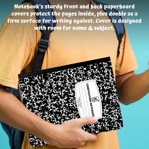 4E's Novelty Composition Notebooks 4 Pack for Notetaking, Office Supplies Back to School Supplies, Bulk Notebooks for School (College Ruled) in Saudi Arabia