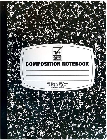 4E's Novelty Composition Notebooks 4 Pack for Notetaking, Office Supplies Back to School Supplies, Bulk Notebooks for School (College Ruled) in Saudi Arabia