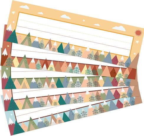 30PCS Desk Nameplates for Classroom Moving Mountains Name Plates for Student Desks Decorations Office School Supplies in Kuwait