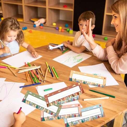 30PCS Desk Nameplates for Classroom Moving Mountains Name Plates for Student Desks Decorations Office School Supplies in Kuwait