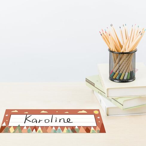 30PCS Desk Nameplates for Classroom Moving Mountains Name Plates for Student Desks Decorations Office School Supplies in Kuwait
