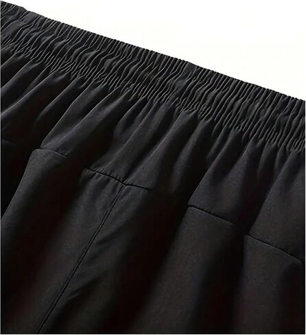 Men's Drawstring Waist Wide Leg Workout Track Shorts Quick Dry Fitness Sports Shorts with Pocket in Saudi Arabia