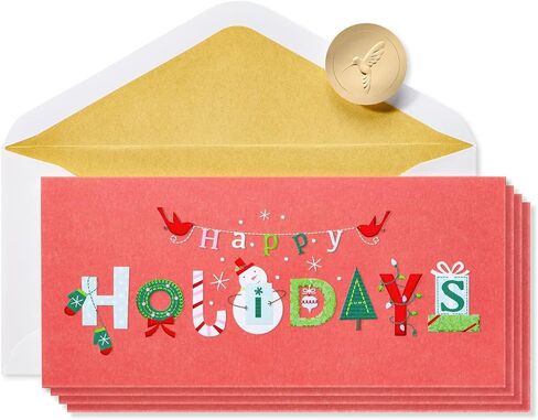 Papyrus Boxed Christmas Cards with Envelopes, Wishing You the Very Best, Happy Holidays (16-Count) in Saudi Arabia
