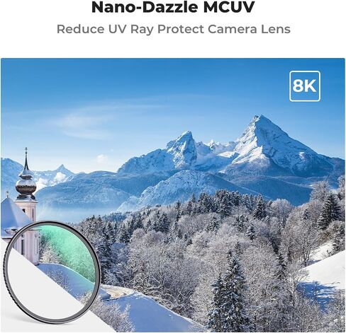 K&F Concept 37mm MC UV Protection Lens Filter Ultra-Slim 24-Layer Multi-Coated Waterproof UV Filter for Camera Lens (D Series) in Kuwait