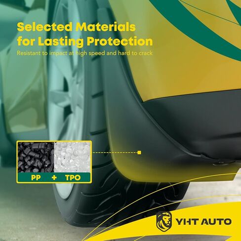 مجموعة YHTAUTO مكونة من 4 ملحقات واقيات الطين والرذاذ بديلة لمازدا CX-5 2013 2014 2015 2016 أداة رياضية، أمامي وخلفي LH RH، أسود in Saudi Arabia
