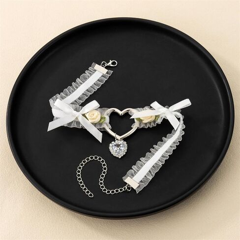 Bow Choker Necklaces for Women Trendy Velvet Cute Kawaii Coquette Bow Necklaces Hanmade Vintage Sweet Romantic Choker Christmas Gift in Saudi Arabia