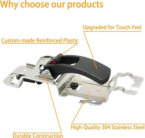 Gledewen Interior Door Handle, Compatible with 2005-2009 Chevy Equinox | 06 07 08 09 Pontiac Torrent, Front/Rear Inside Left Driver Side | Replace# 15926297 15237249 25897973 Inner Handle in Saudi Arabia