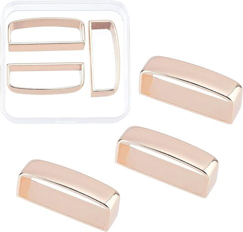 GORGECRAFT 3PCS Belt Buckle Loop Replacement Alloy Leather Belt Hardware Belts Loop Keeper for 38-39mm Belts Buckle Accessories (Light Gold) in Saudi Arabia