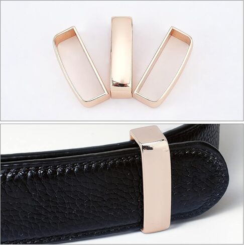GORGECRAFT 3PCS Belt Buckle Loop Replacement Alloy Leather Belt Hardware Belts Loop Keeper for 38-39mm Belts Buckle Accessories (Light Gold) in Saudi Arabia