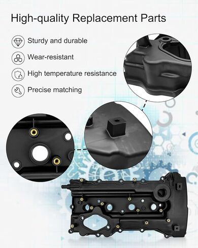 غطاء صمام المحرك مع حشية غطاء الصمام يناسب سورينتو 2012 هيونداي توكسون 2014-2015 كيا أوبتيما 2011-2015 سبورتاج 2011-2016 2.0L 2.4L، غطاء الصمام استبدال 224102G710 22410-2G710 in Kuwait