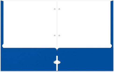 Office Depot® Brand School-Grade 2-Pocket Paper Folder, Letter Size, Blue in Saudi Arabia