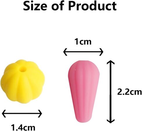 12 قطعة من سدادات إبرة الحياكة ذات الخرز الملون، واقيات نقاط الإبرة من السيليكون، واقيات علوية صغيرة لطيفة للحياكة، ملحقات وأدوات الحياكة، هدايا الحياكة in Kuwait