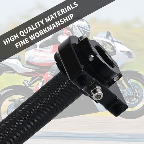 Motorcycle 7/8'' 22Mm Twist Throttle Accelerator Handlebar Handle Grips Replacement for Honda Kawasaki Suzuki Yamaha Silver in Saudi Arabia