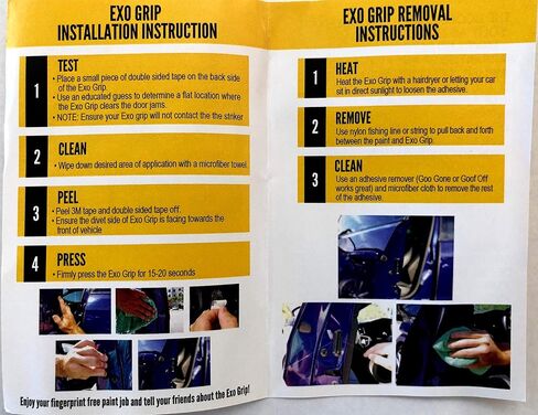 Exo Grip (Automotive Handle) 2 Pack. Keep fingerprints off your car! Easy to install. Sleek interior door grip design. in Saudi Arabia