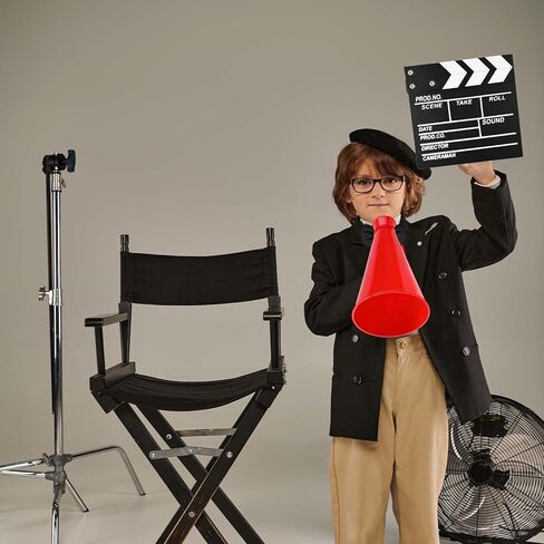 مجموعة أزياء مخرج كافوك تتضمن قبعة بيريه للمخرج وربطة عنق ولوح مكبر صوت لمجموعة حفلات الأفلام الليلية وحفلات أعياد الميلاد (Style2) in Kuwait