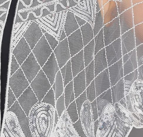 1920s Shawl Sequin Beaded Evening Cape Bolero Flapper For Women Evening Dress Party Daily Cover Up in Kuwait
