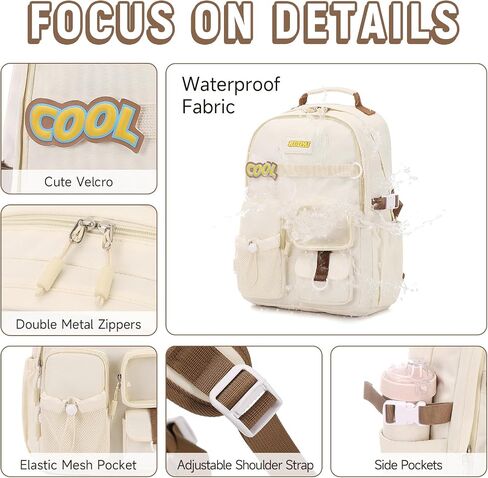 Teen Girls Backpack School Bags,Kids Backpack with Cute Plush Duck Pendent, Elementary Middle High School Students Bookbag, Outdoor Daypack for Girls in Saudi Arabia