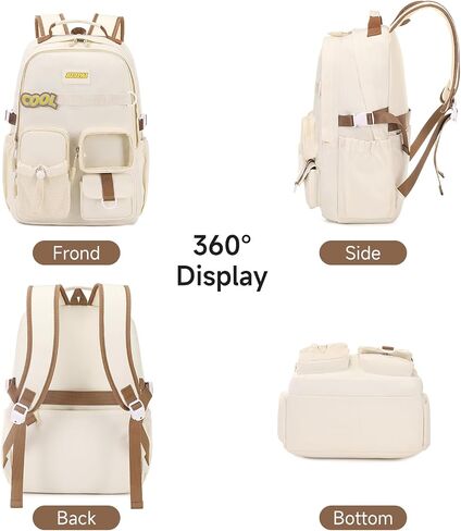 Teen Girls Backpack School Bags,Kids Backpack with Cute Plush Duck Pendent, Elementary Middle High School Students Bookbag, Outdoor Daypack for Girls in Saudi Arabia