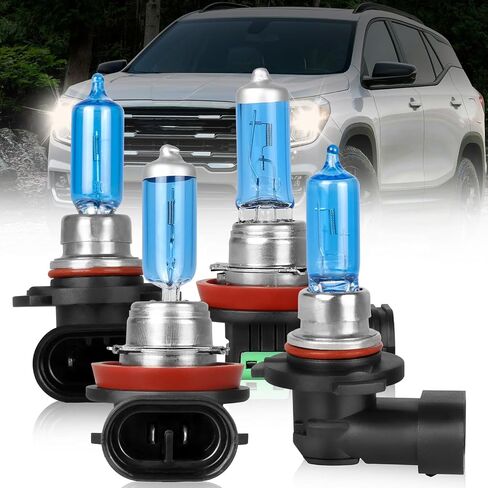 For Honda Civic 2016 2017 2018 2019 2020 Light Bulbs High Performance Halogen Headlight Bulbs 9005 High Beam+H11 Low Beam, Super Bright Front Light Car Replacement Bulb Combo, 4PCS in Saudi Arabia