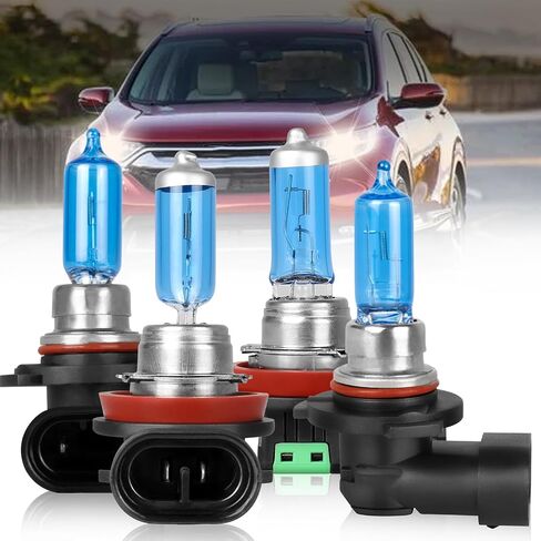 For Honda Civic 2016 2017 2018 2019 2020 Light Bulbs High Performance Halogen Headlight Bulbs 9005 High Beam+H11 Low Beam, Super Bright Front Light Car Replacement Bulb Combo, 4PCS in Saudi Arabia