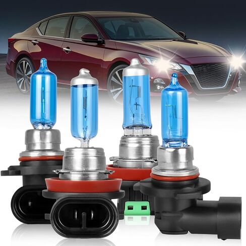For Honda Civic 2016 2017 2018 2019 2020 Light Bulbs High Performance Halogen Headlight Bulbs 9005 High Beam+H11 Low Beam, Super Bright Front Light Car Replacement Bulb Combo, 4PCS in Saudi Arabia