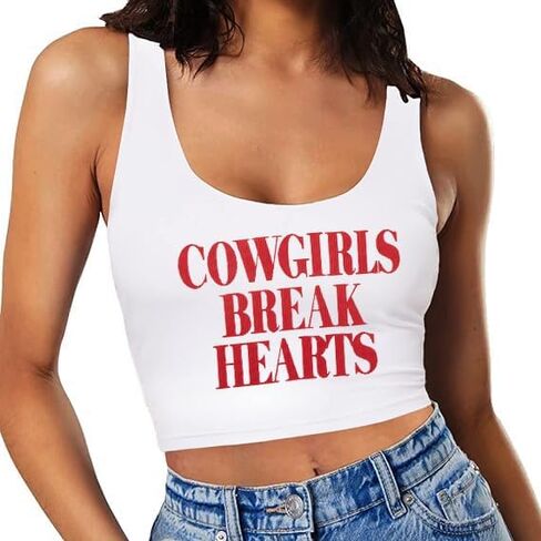 Cowgirls Tank Top Western Shirts - Women Country Concert Crop Top Cowboy Graphic Cami Shirt Casual Summer Y2K Top in Saudi Arabia