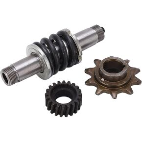 Aramox Gear and Sprocket Replacement Kit, Clutch Shaft Drive Sprocket Push Bike Gear Kit for 66cc 80cc 2 Stroke Engine Motorized