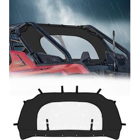 ZIDIYOROU UTV Rear Windshield for Polaris Pro XP - PVC Back Windscreen, Waterproof, Easy Installation, Durable Against Debris, Mud, Rain & Dust - Fits RZR PRO XP/Turbo R 2020-2024"